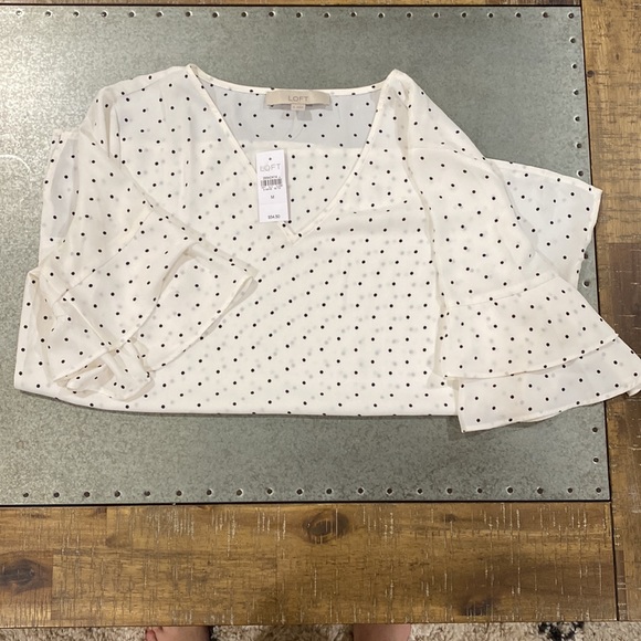 NWT Loft polka dot shirt - Picture 2 of 3